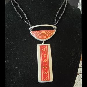 Handmade Beaded Drop Necklace